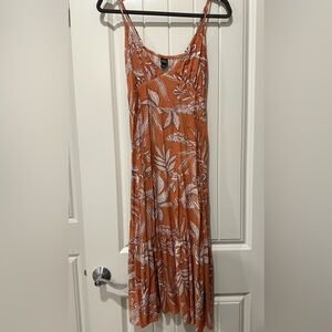Wild Fable Orange Foral Dress Size Small